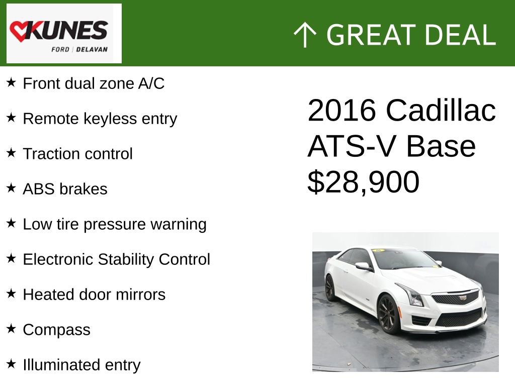 Used 2016 Cadillac ATS V w/ Luxury Package image 2