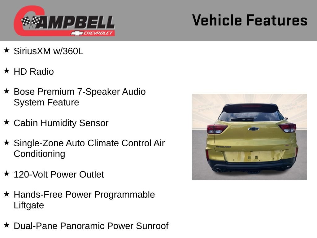 Used 2023 Chevrolet TrailBlazer RS w/ Sun and Liftgate Package image 21
