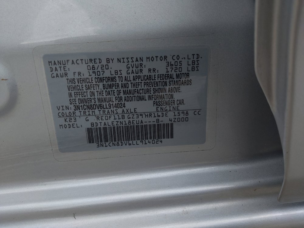 Used 2020 Nissan Versa S FWD image 33