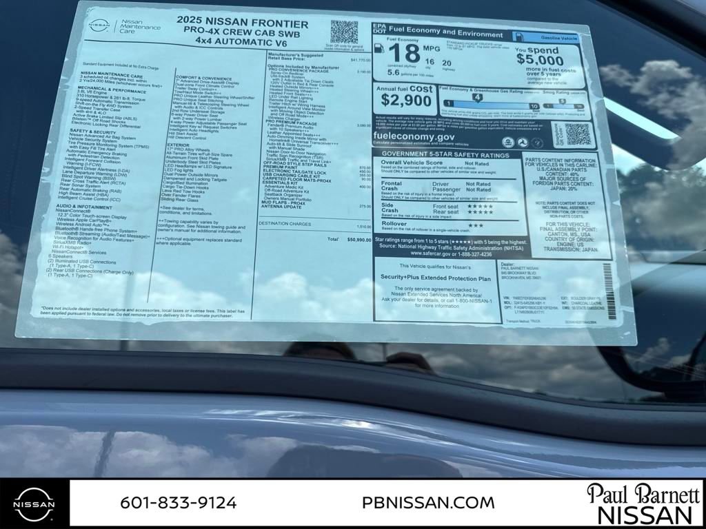 New 2025 Nissan Frontier PRO-4X w/ Pro Premium Package image 11