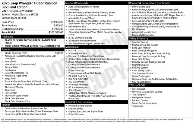 New 2025 Jeep Wrangler Unlimited Rubicon 392 image 31
