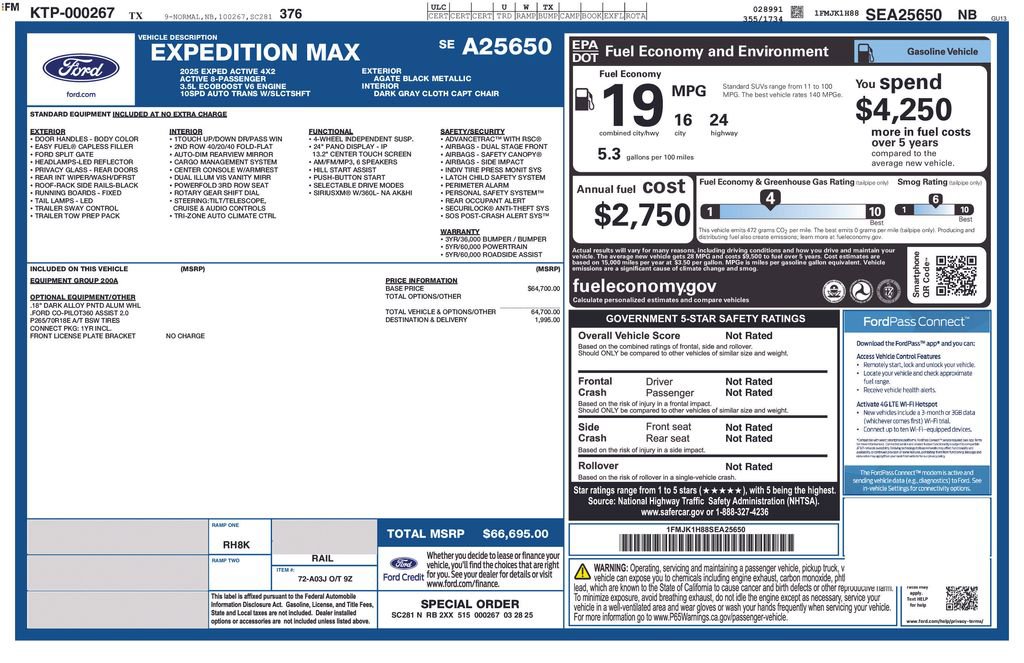 Certified 2025 Ford Expedition Max Active RWD image 5