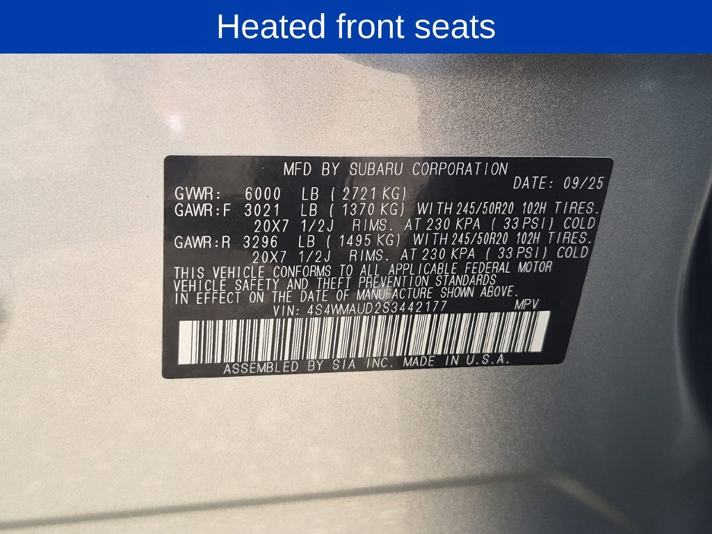 Used 2025 Subaru Ascent Touring AWD/4WD image 31