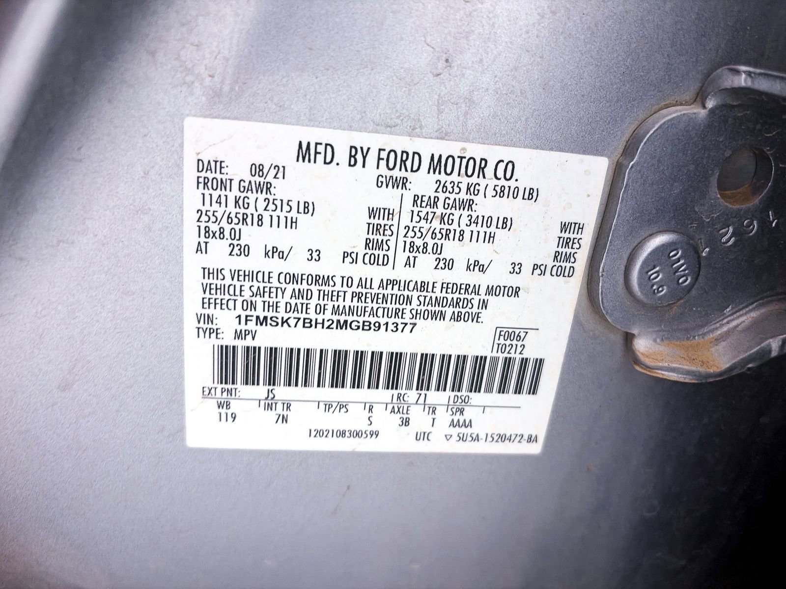 Used 2021 Ford Explorer 2WD image 32
