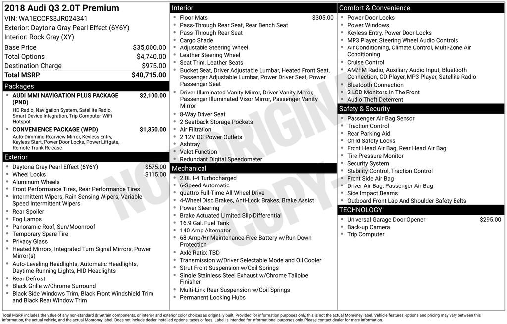 Used 2018 Audi Q3 2.0T Premium image 34