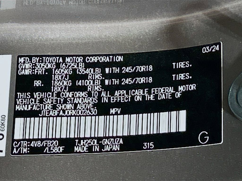 Used 2024 Toyota Land Cruiser 1958 AWD/4WD image 29