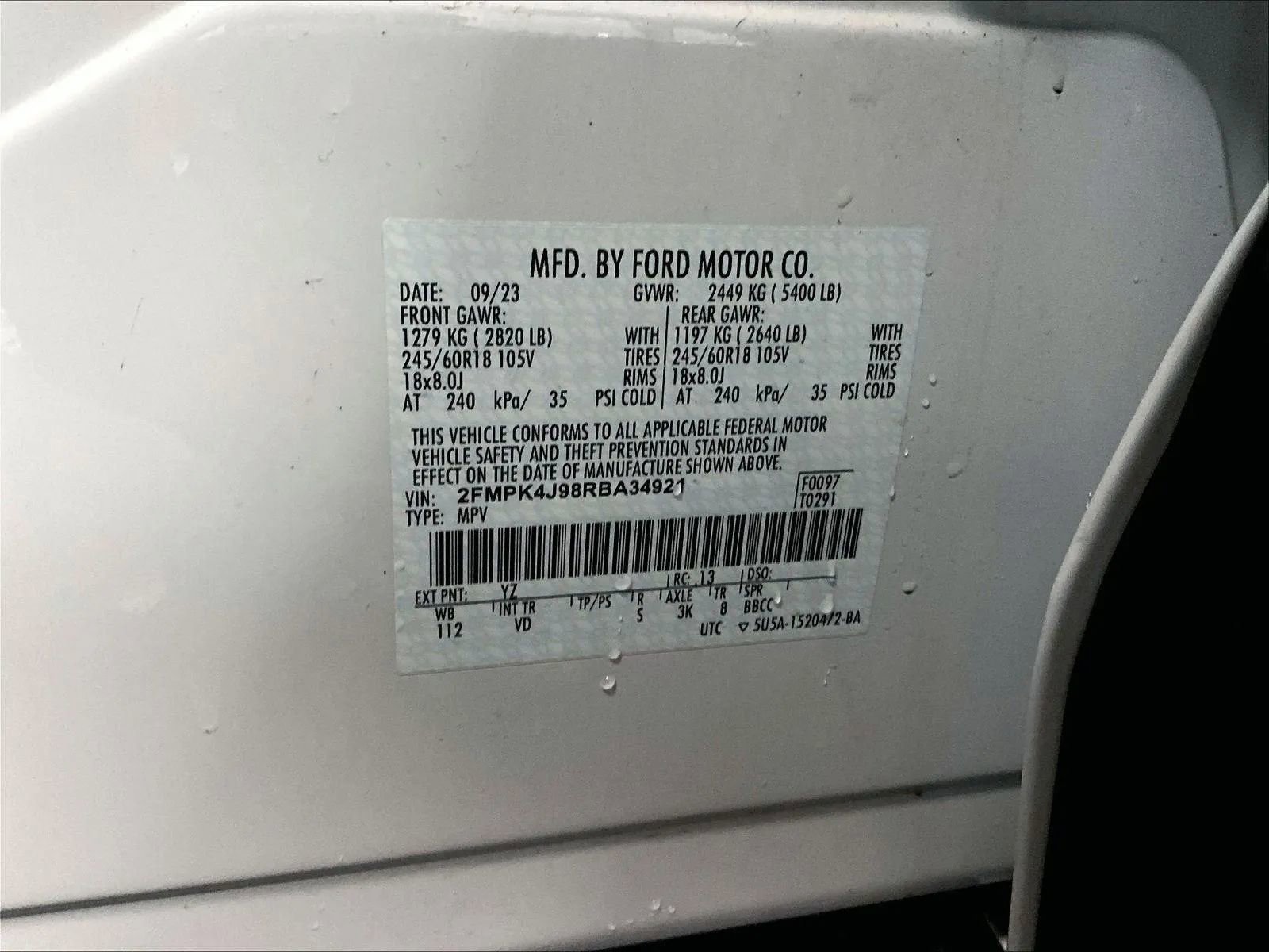 Certified 2024 Ford Edge SEL w/ Convenience Package image 32