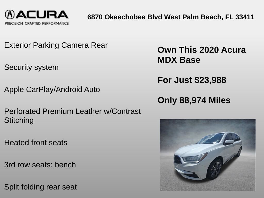 Used 2020 Acura MDX FWD w/ Technology Package image 12