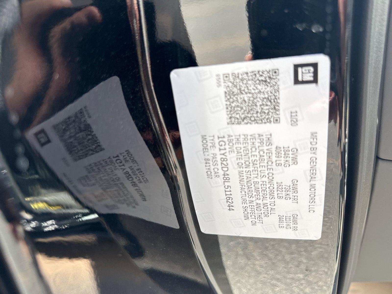 Certified 2020 Chevrolet Corvette Stingray Premium Cpe w/ 3LT Preferred Equipment Group RWD image 29