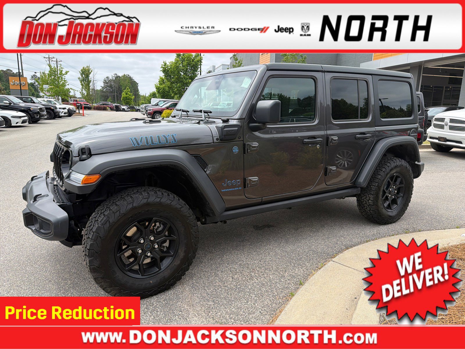 Used 2025 Jeep Wrangler Unlimited Sport S 4xe AWD/4WD image 1