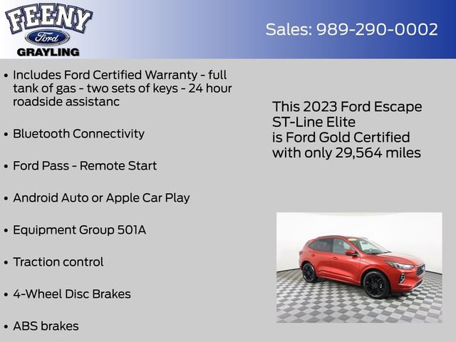 Certified 2023 Ford Escape ST-Line Elite AWD/4WD image 8