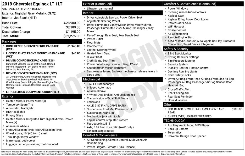 Used 2019 Chevrolet Equinox LT image 6