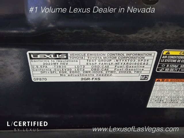 Certified 2022 Lexus RX 450h AWD w/ Premium Package image 29