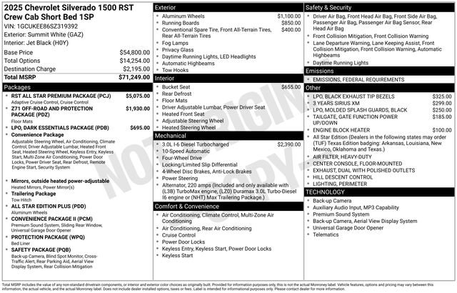 New 2025 Chevrolet Silverado 1500 RST w/ RST All Star Premium Package image 4