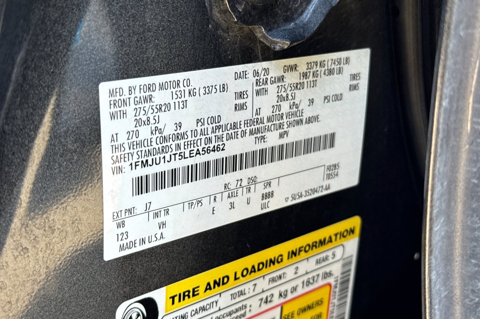 Used 2020 Ford Expedition XLT w/ Equipment Group 202A AWD/4WD image 27