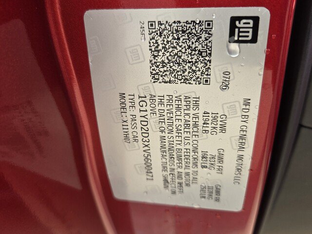 New 2027 Chevrolet Corvette Z06 w/ Battery Protection Package RWD image 15