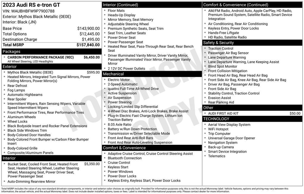 Used 2023 Audi RS e-tron GT w/ Carbon Performance Package image 81