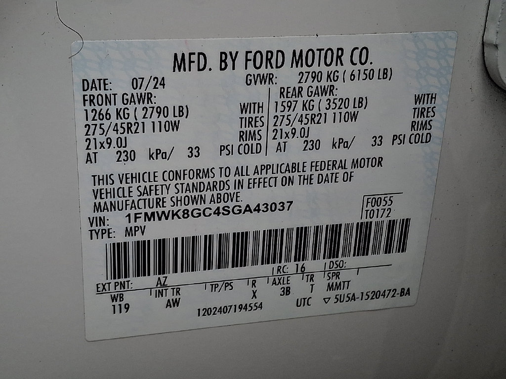 Certified 2025 Ford Explorer ST AWD/4WD image 30