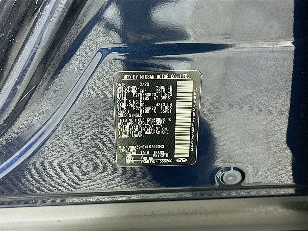 Used 2020 INFINITI QX80 Luxe w/ Proassist Package image 35