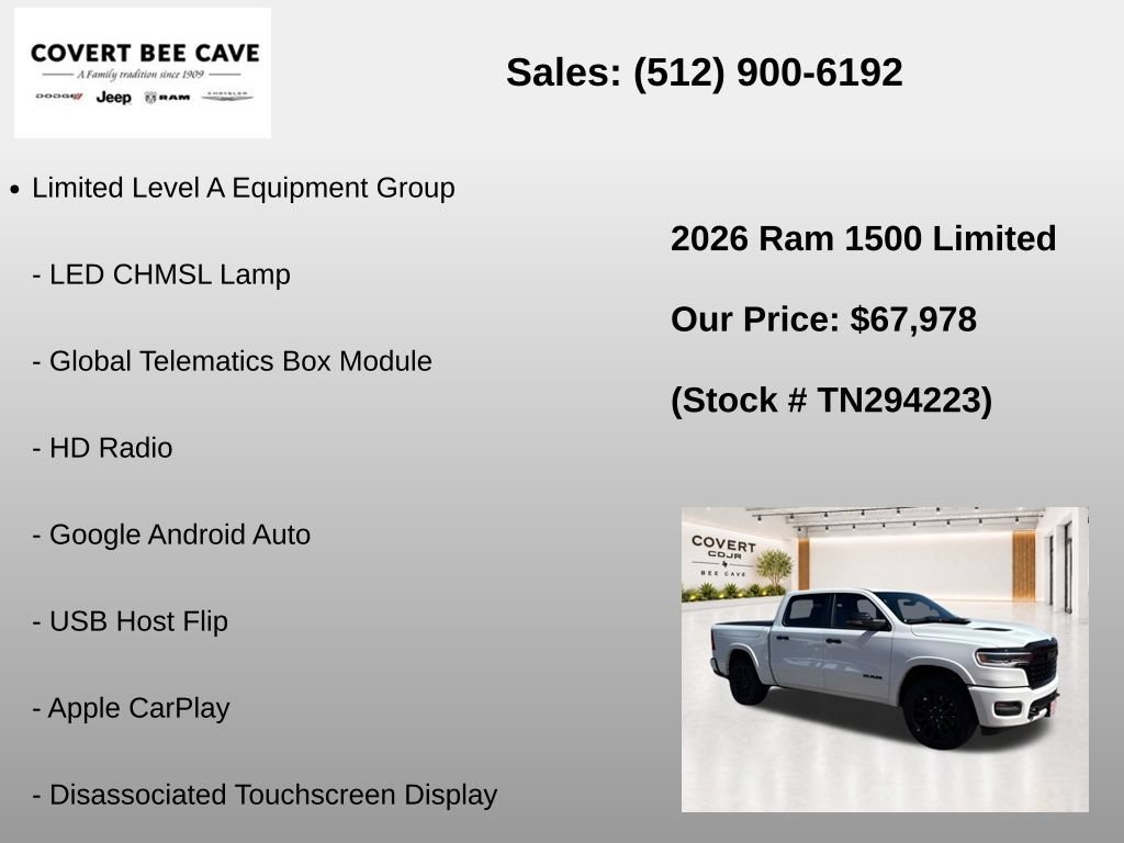 New 2026 RAM 1500 Limited AWD/4WD image 13