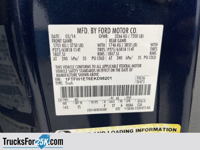 Used 2014 Ford F150 Lariat w/ Lariat Chrome Package image 40