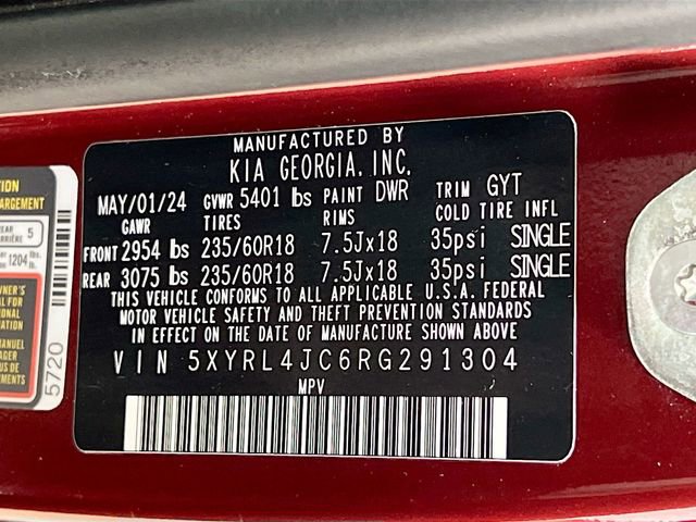 Certified 2024 Kia Sorento S w/ Panoramic Sunroof Package image 34