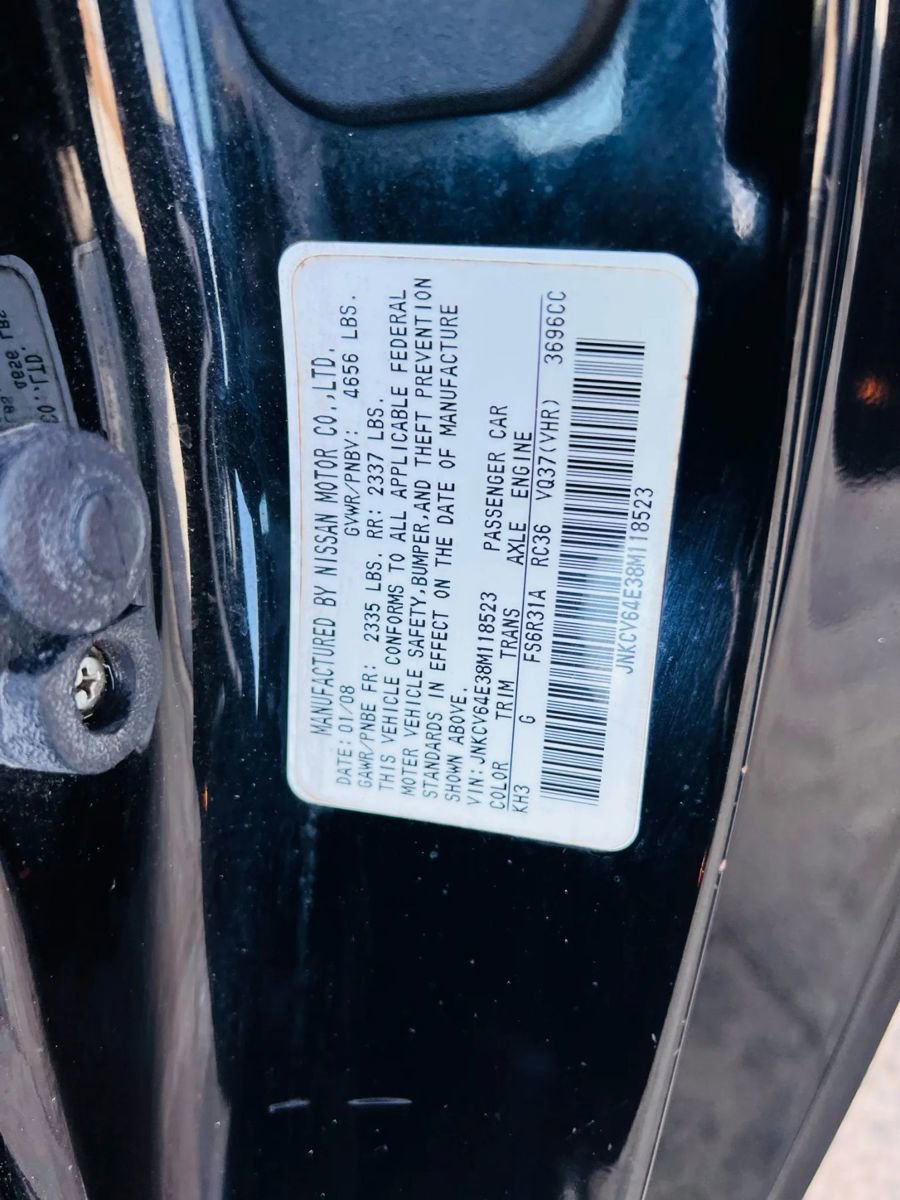 Used 2008 INFINITI G37 Sport w/ Premium Pkg image 24