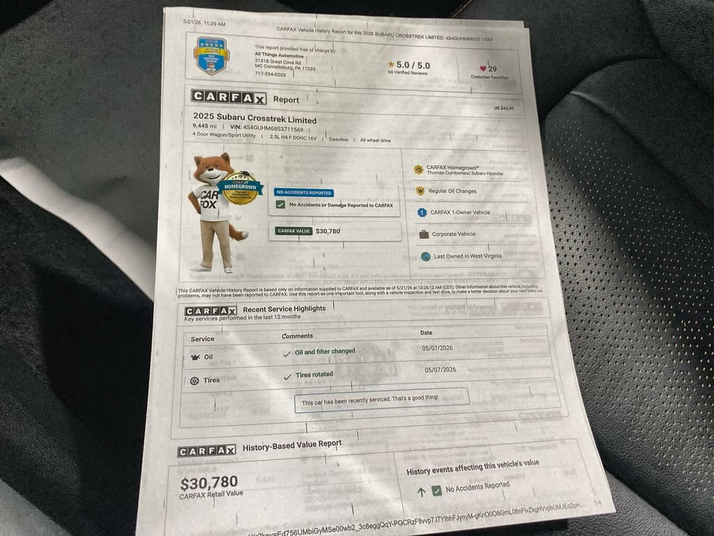 Certified 2025 Subaru Crosstrek 2.5i Limited w/ Popular Package #4A AWD/4WD image 39