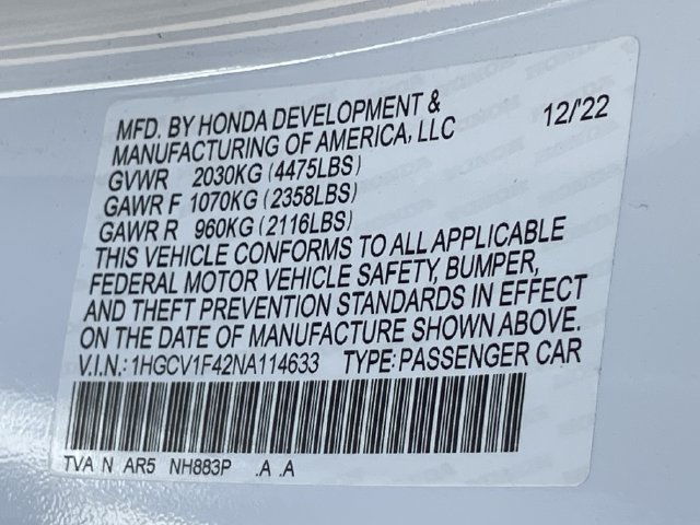 Certified 2022 Honda Accord Sport Special Edition image 28