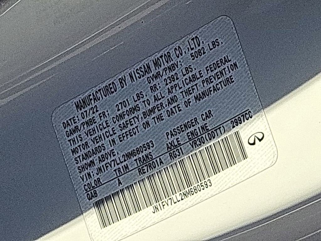 Used 2022 INFINITI Q60 Red Sport 400 w/ Carbon Fiber Package image 40