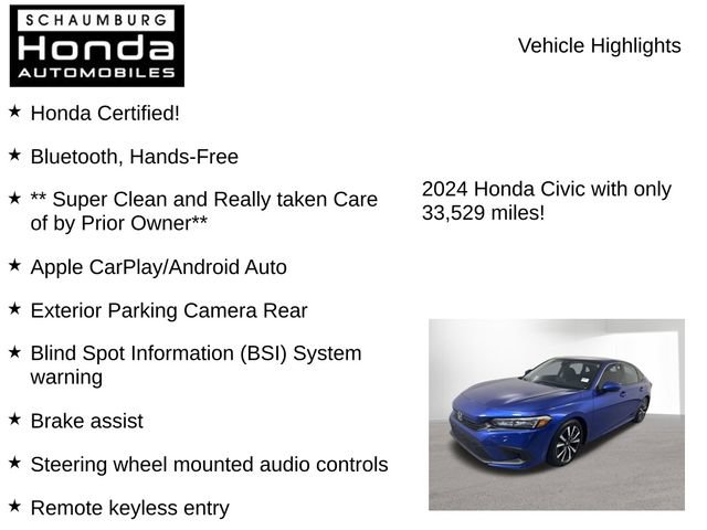 Used 2024 Honda Civic EX image 14