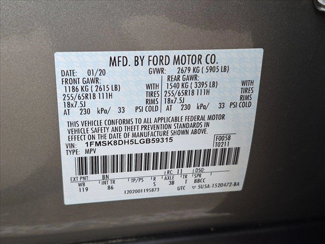 Used 2020 Ford Explorer XLT AWD/4WD image 24