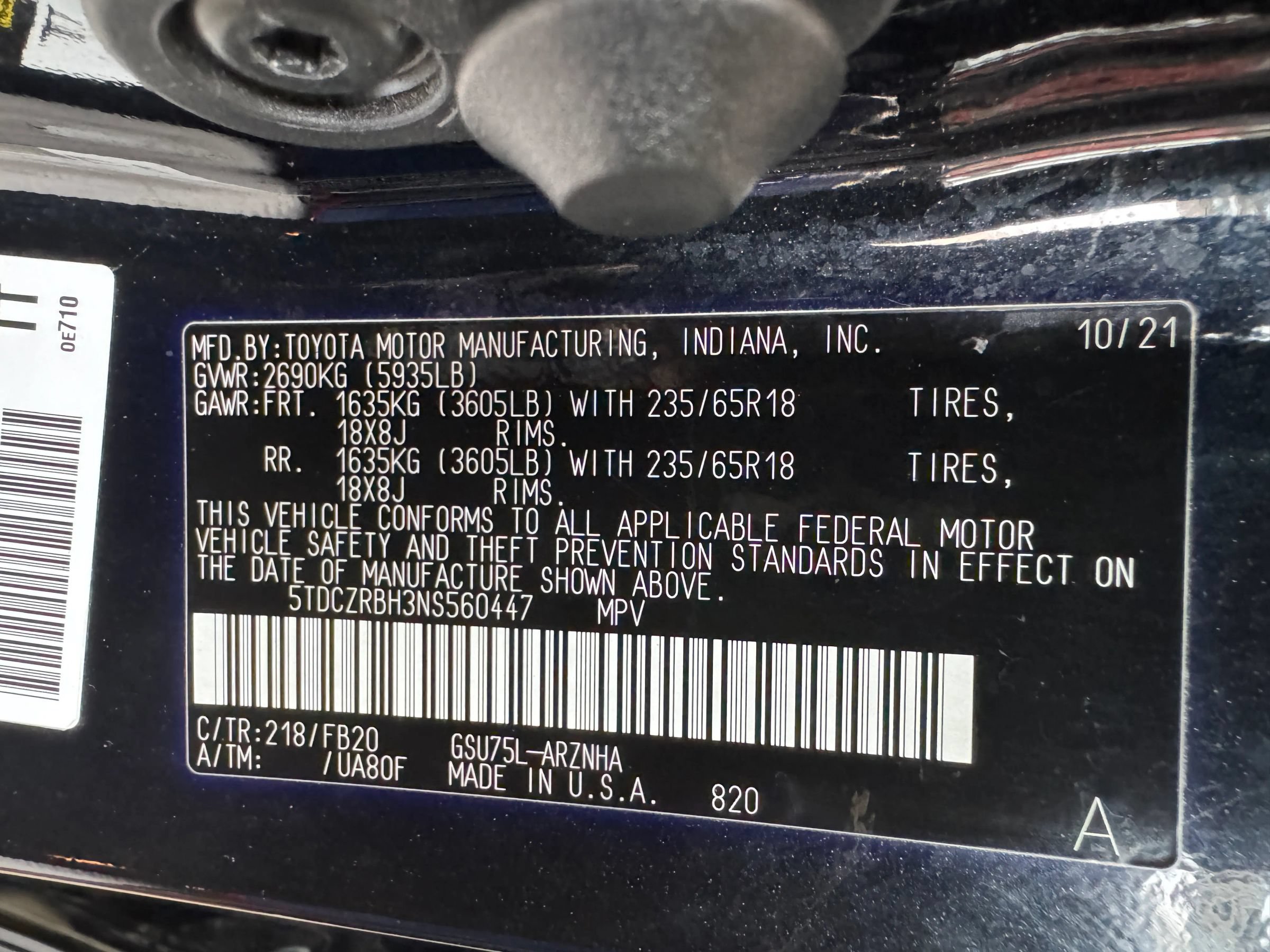 Used 2022 Toyota Highlander L AWD/4WD image 36