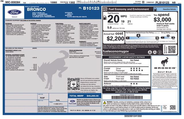 Used 2023 Ford Bronco 4-Door AWD/4WD image 23