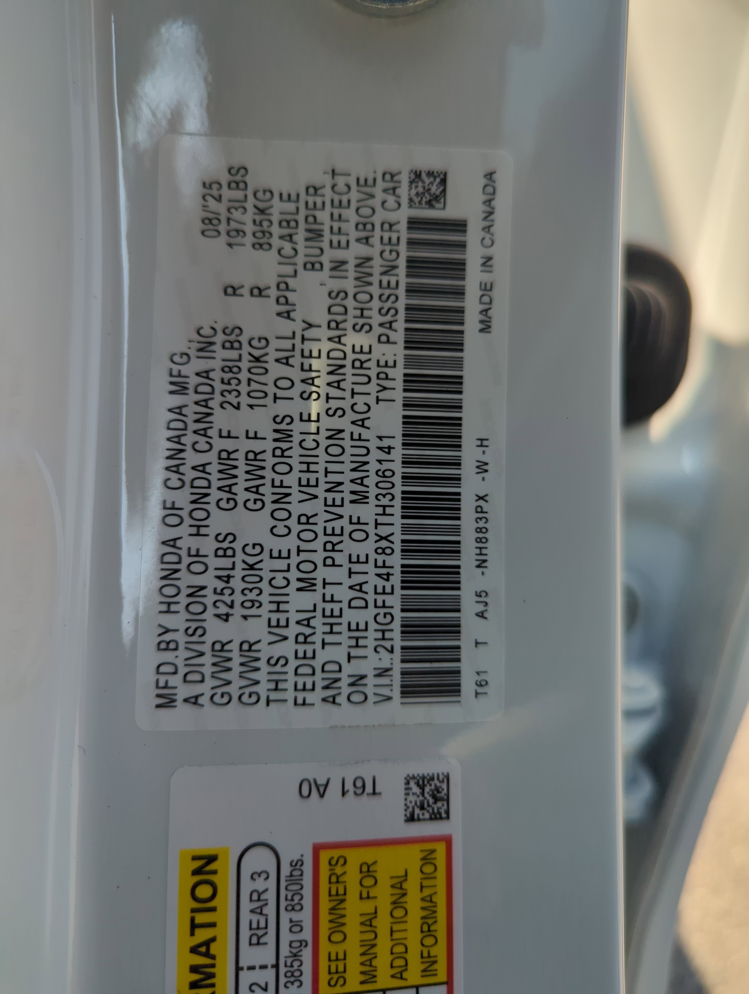 Certified 2026 Honda Civic Sport Touring image 29