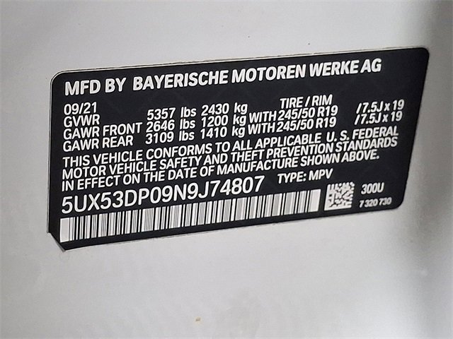 Used 2022 BMW X3 xDrive30i w/ Convenience Package image 28