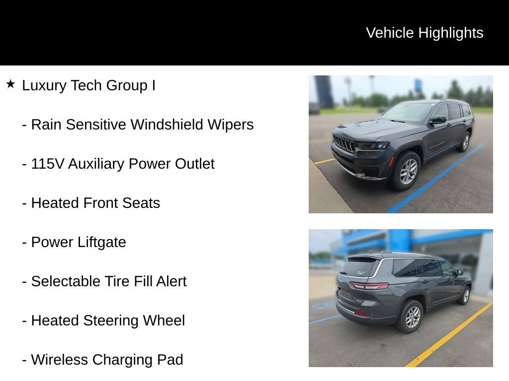 Used 2023 Jeep Grand Cherokee L Laredo w/ Luxury Tech Group I AWD/4WD image 5