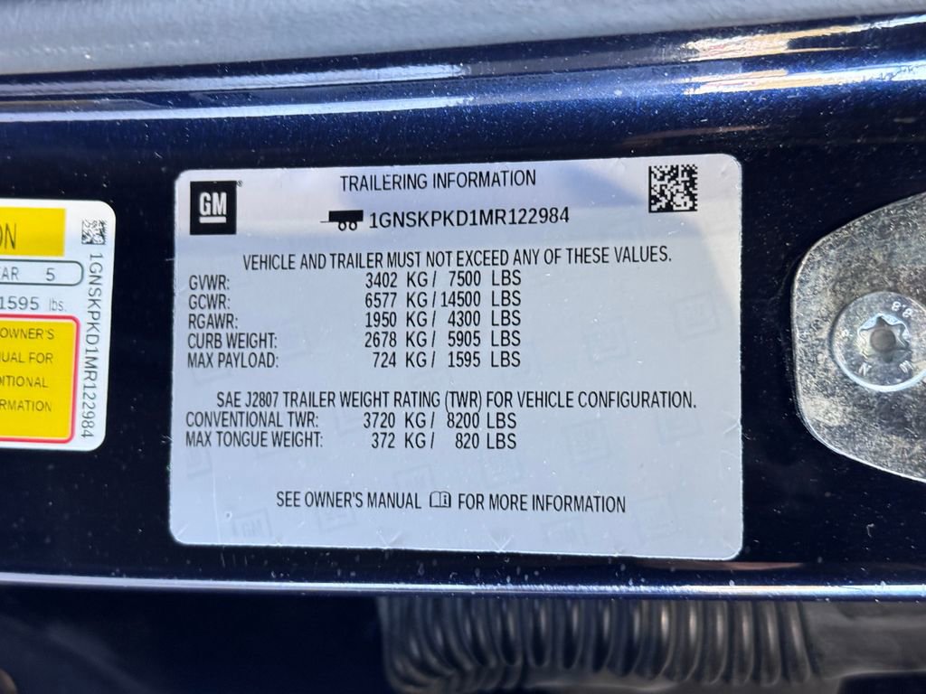 Used 2021 Chevrolet Tahoe Z71 w/ Z71 Signature Package image 10