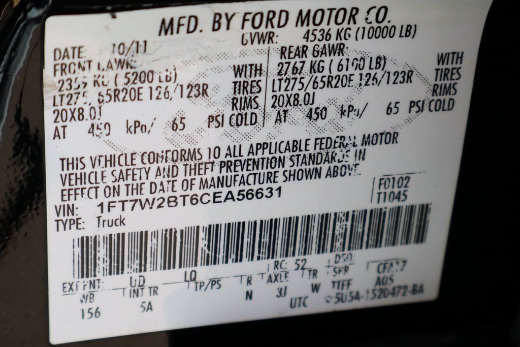 Used 2012 Ford F250 Lariat w/ Lariat Interior Pkg AWD/4WD image 53