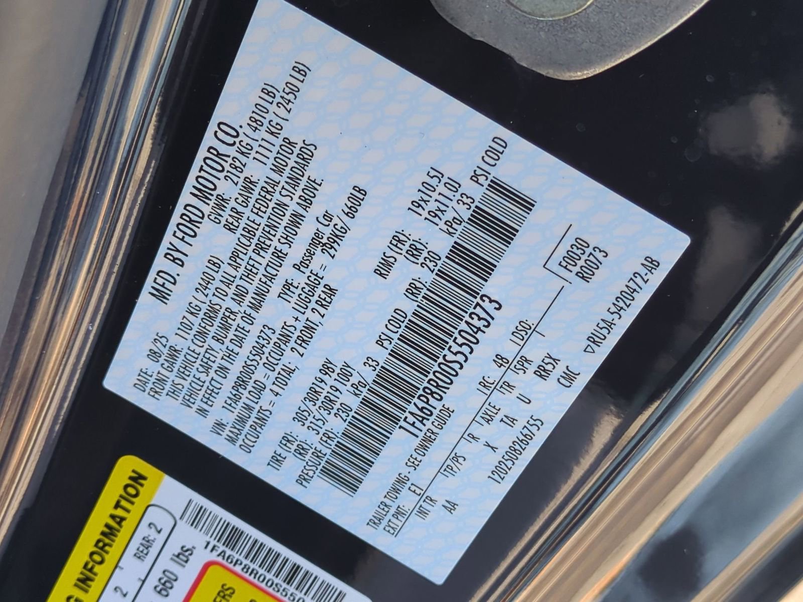 New 2025 Ford Mustang Dark Horse w/ Dark Horse Handlin Package image 36