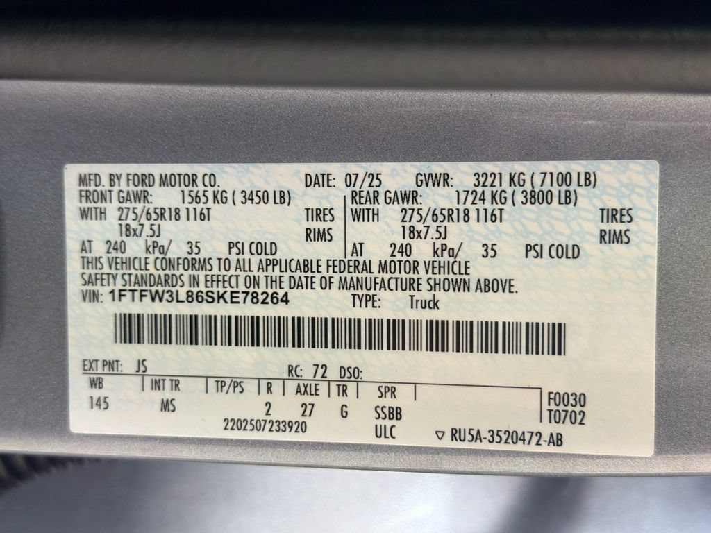 Used 2025 Ford F150 XLT w/ Equipment Group 301A Standard AWD/4WD image 33