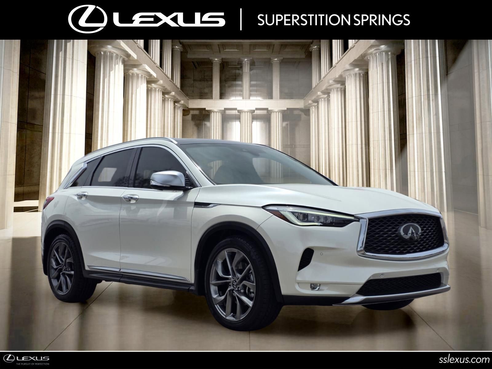 Used 2021 INFINITI QX50 Autograph w/ Premium White Leather Package FWD image 1