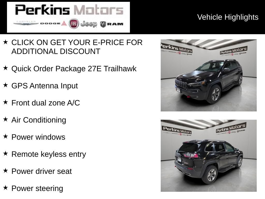 Used 2019 Jeep Cherokee Trailhawk AWD/4WD image 7
