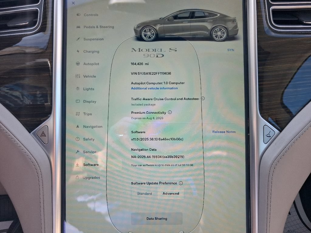 Used 2015 Tesla Model S 85D AWD/4WD image 5