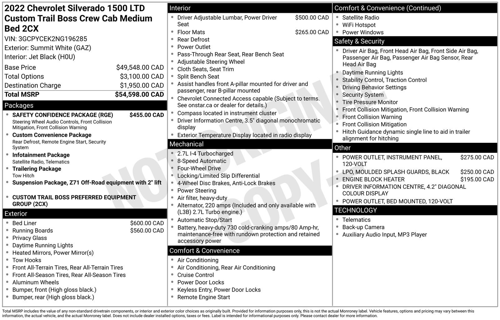 Used 2022 Chevrolet Silverado 1500 Custom Trail Boss w/ Safety Confidence Package image 4