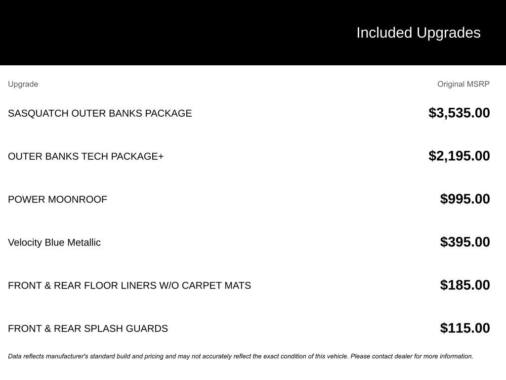 New 2025 Ford Bronco Sport Outer Banks w/ Sasquatch Outer Banks Package image 20