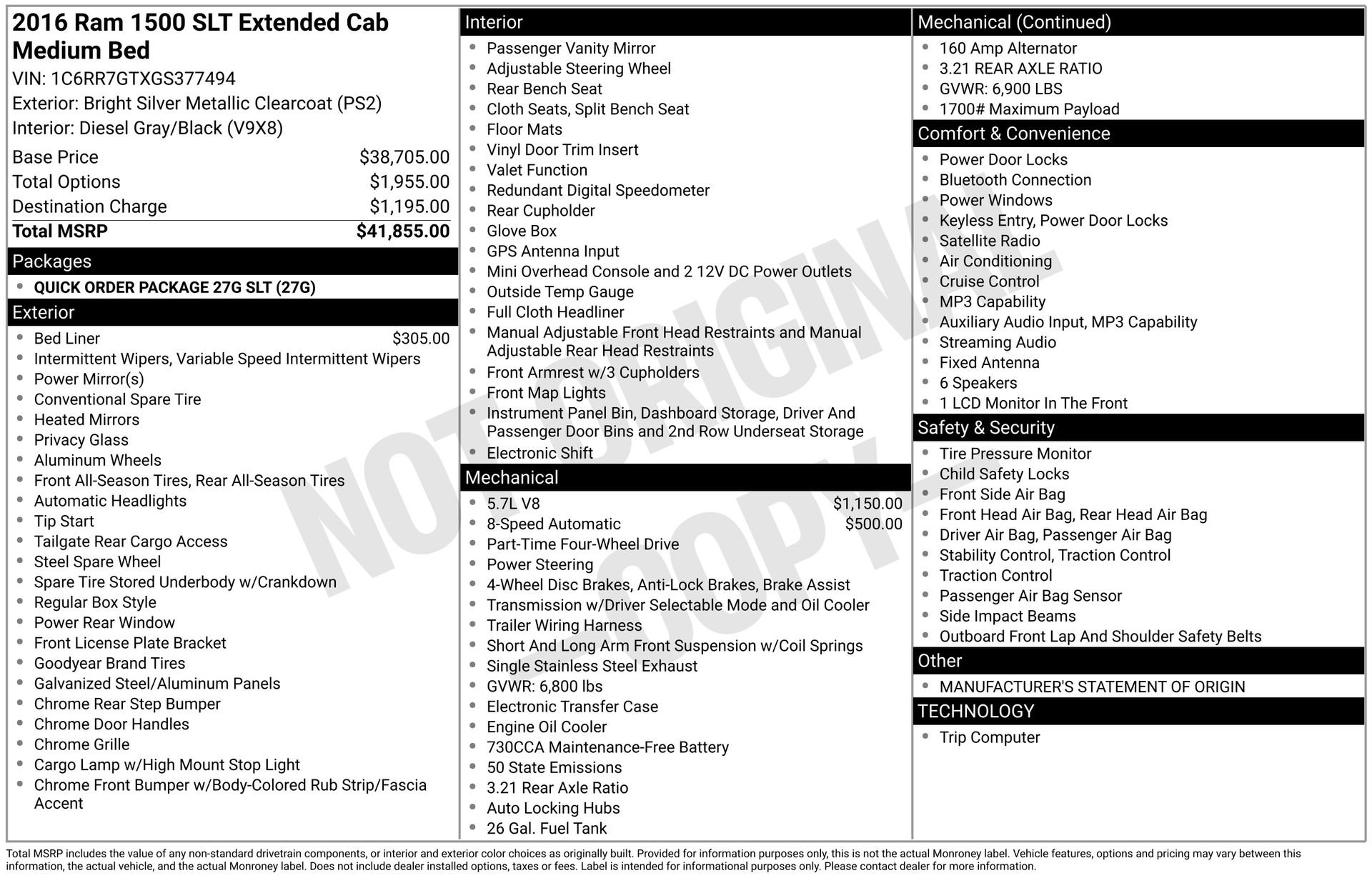 Used 2016 RAM 1500 Classic SLT image 3