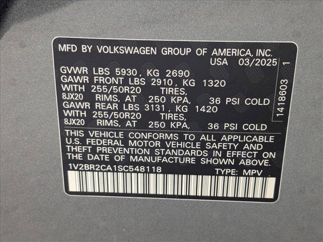 New 2025 Volkswagen Atlas SEL image 21