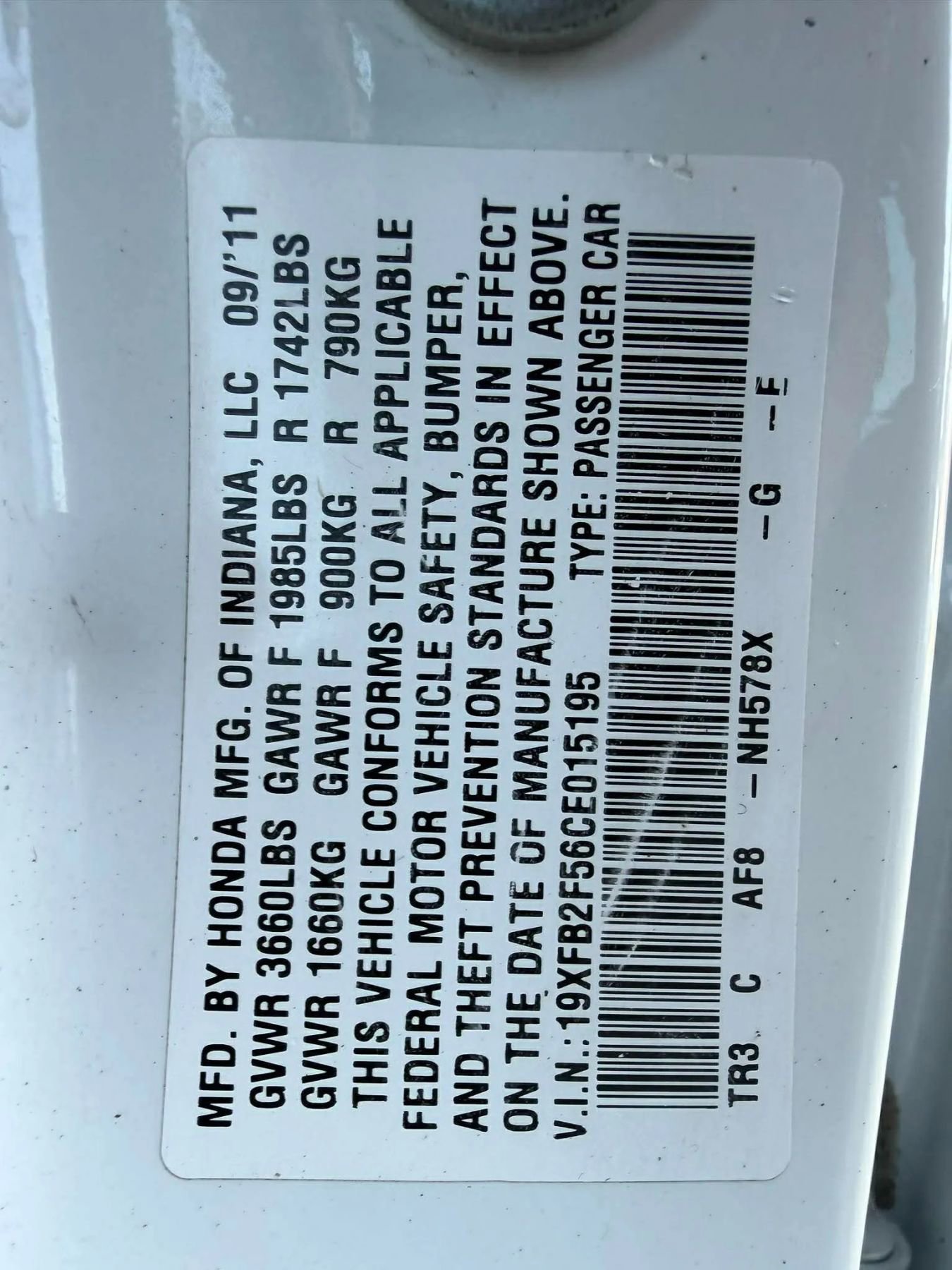 Used 2012 Honda Civic LX image 28