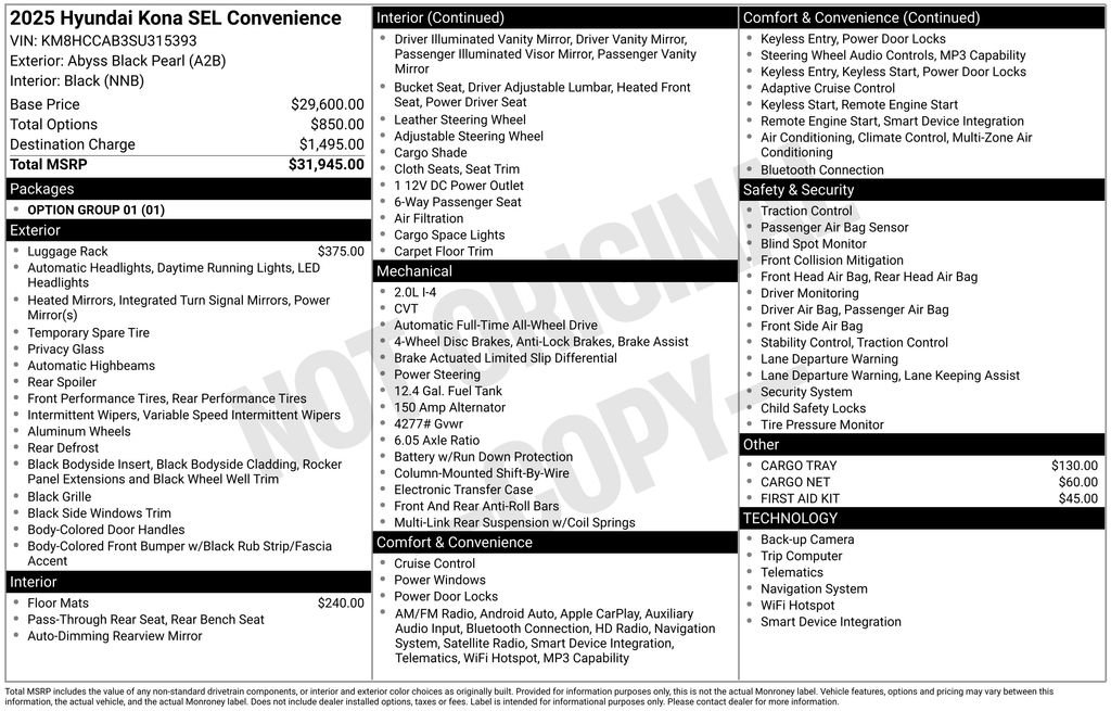 New 2025 Hyundai Kona SEL image 5